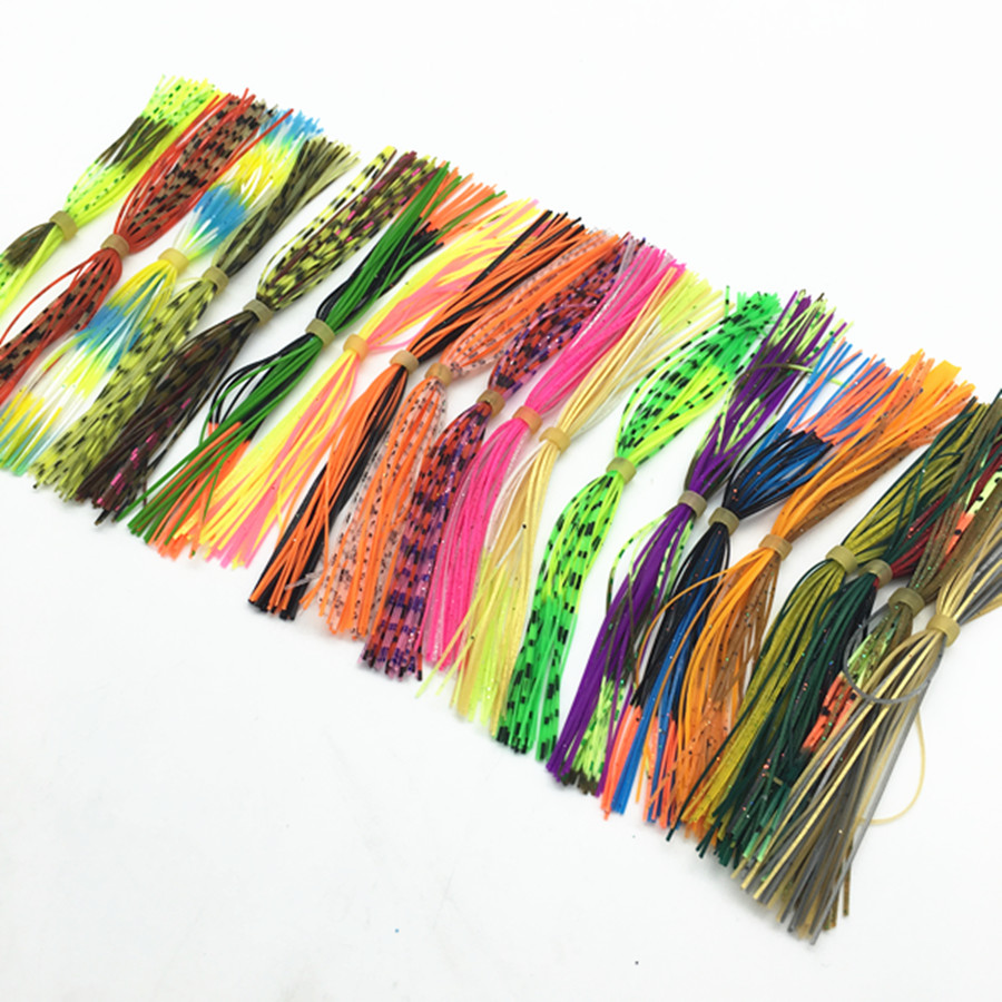 Fishing Lure Buzzbait - 25ชุด * ตกปลาFlyอุปกรณ์เสริมปลาหมึกยางด้ายกระโปรงซิลิโคนDIY Spinnerbatis BuzzbaitsยางJig Lure