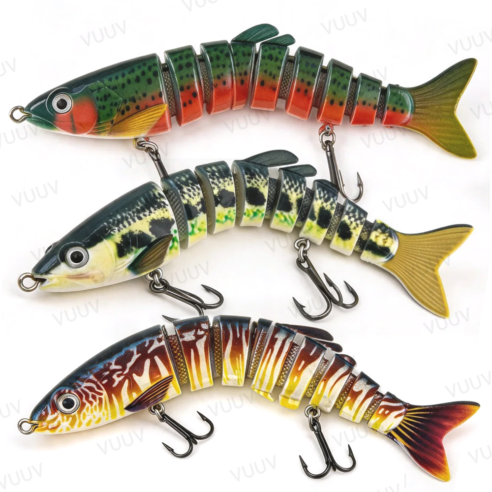 Fishing Lure Swimbait - เหยื่อตกปลา 100 ชิ้น สำหรับตกปลาแบส เหยื่อตกปลาแบบผิวน้ำ 15.5