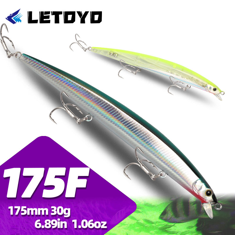 Fishing Lure Topwater - LETOYO เหยื่อปลอม 175 มม. 30 กรัม