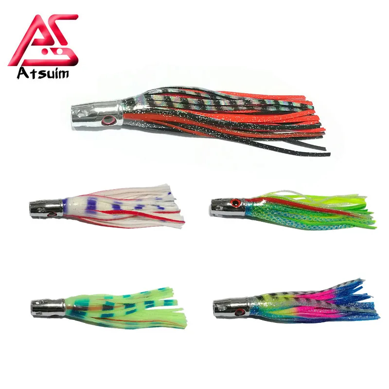 Fishing Lure Buzzbait - เหยื่อตกปลาหมึกยักษ์หัวทองแดง ขนาด 16 ซม. น้ำหนัก 55