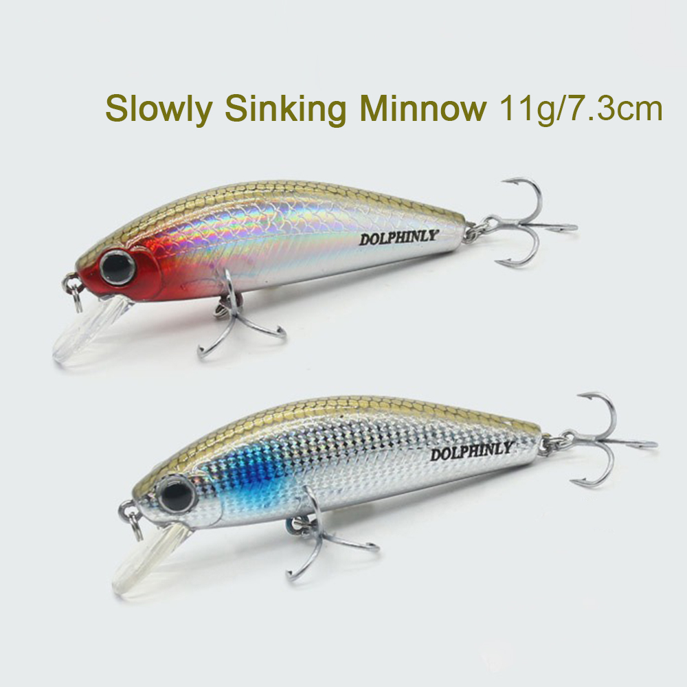 Fishing Lure Swimbait - เหยื่อปลอมแบบจมน้ำ 11 กรัม สำหรับตีไกล แบบวอบเบลอร์ ตะขอสามทาง