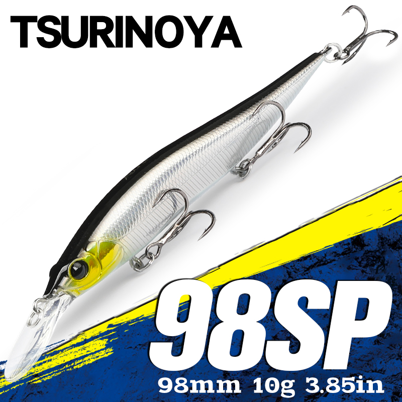 Fishing Lure Swimbait - เหยื่อปลอมแบบจมช้า TSURINOYA รุ่น AURORA 98SP ขนาด