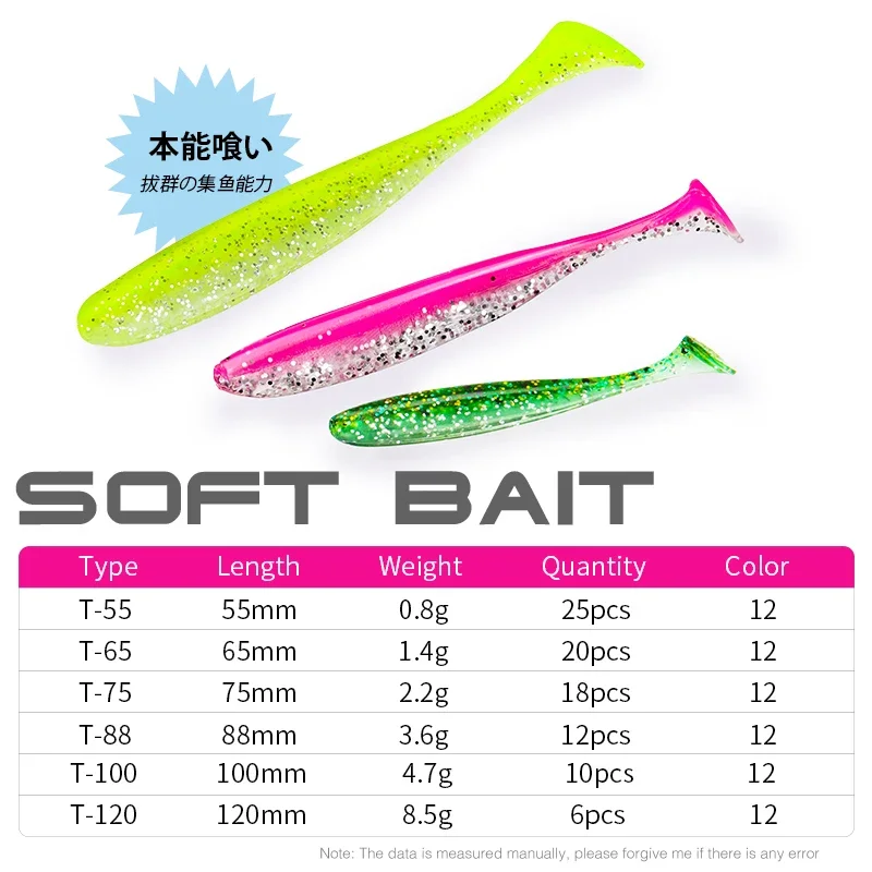 TSURINOYA ใหม่ขนาด 100 มม.120  - Fishing Lure Soft Plastic บทวิจารณ์และราคา
