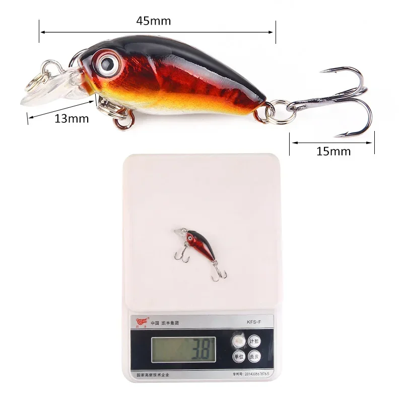 4.5 ซม.4g 1pcs MINI Minnow Fis - Fishing Lure Crankbait บทวิจารณ์และราคา