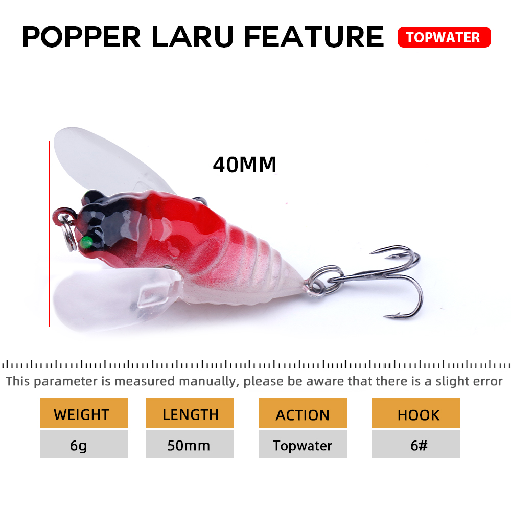 Agoie 6.5g 5cm Topwater เหยื่อ - Fishing Lure Swimbait บทวิจารณ์และราคา