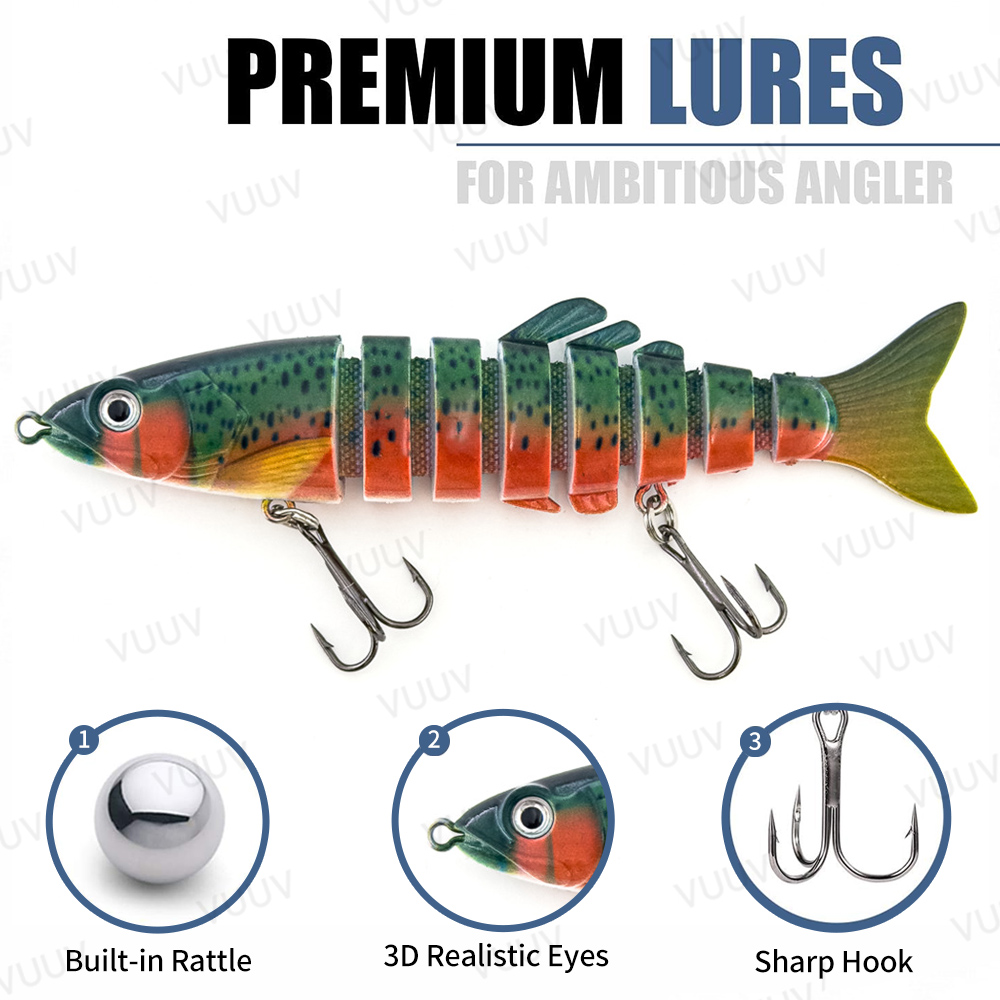 เหยื่อตกปลา 100 ชิ้น สำหรับตกป - Fishing Lure Swimbait บทวิจารณ์และราคา