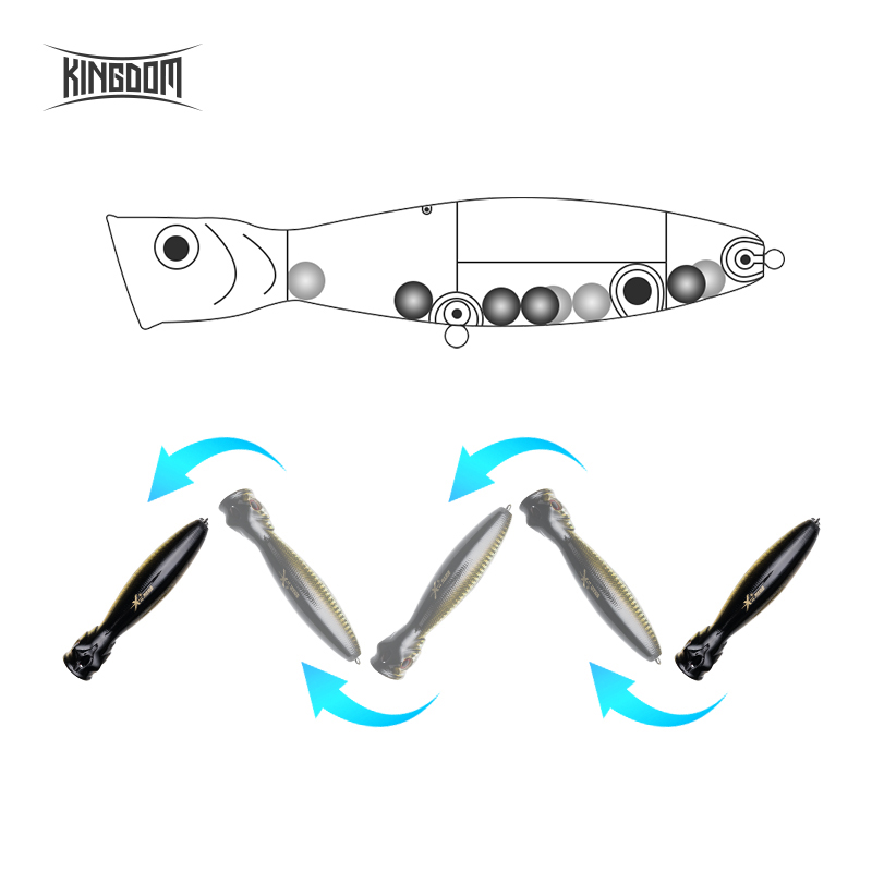 Kingdom ลอย Popper Fishing Lur - Fishing Lure Popper บทวิจารณ์และราคา