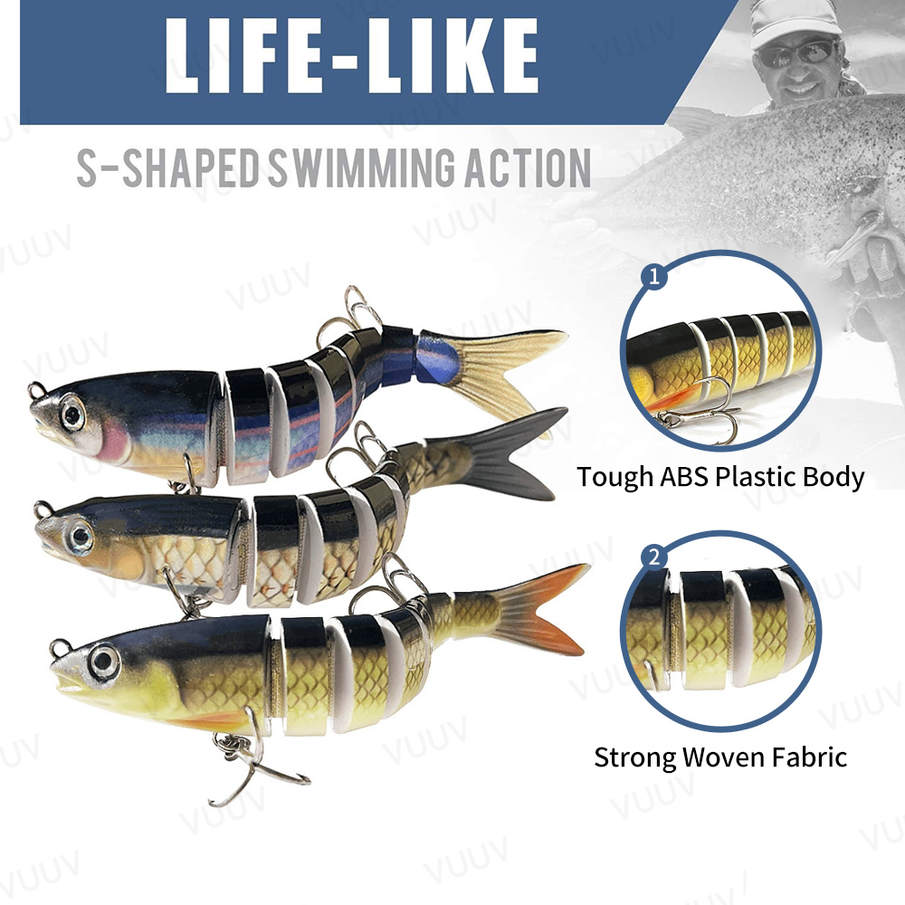 เหยื่อตกปลา 10 ชิ้น สำหรับปลาแ - Fishing Lure Swimbait บทวิจารณ์และราคา