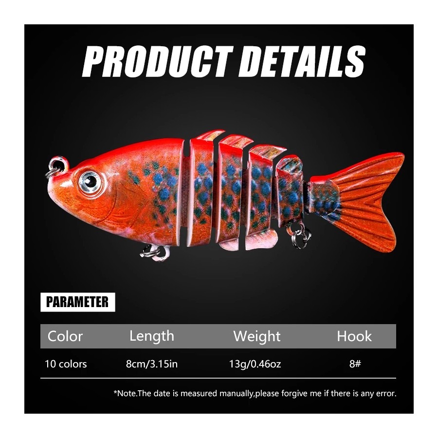 เหยื่อตกปลาแบบสมจริง 1 ชิ้น ขน - Fishing Lure Swimbait บทวิจารณ์และราคา