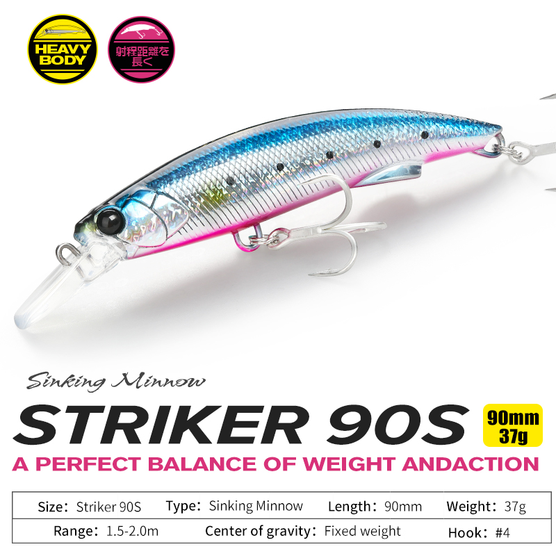 TSURINOYA 90S Heavy Minnow Sin - Fishing Lure Buzzbait บทวิจารณ์และราคา