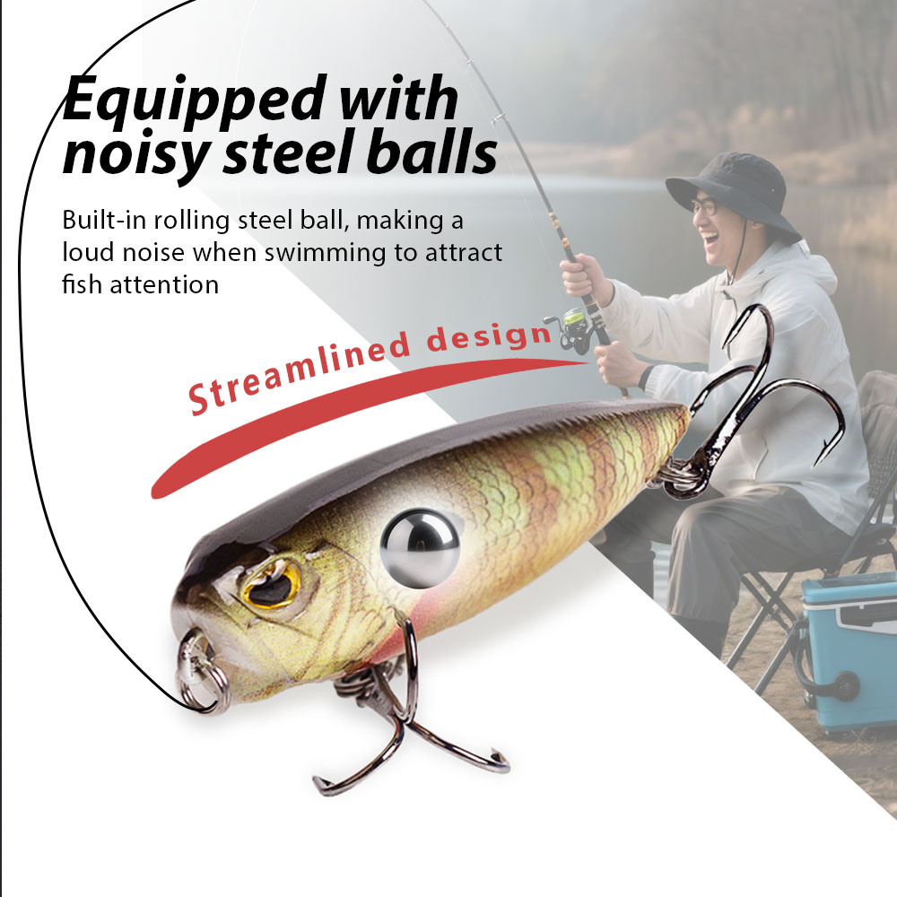 Hanlin Popper 6.5 ซม./2.56in/5 - Fishing Lure Popper บทวิจารณ์และราคา