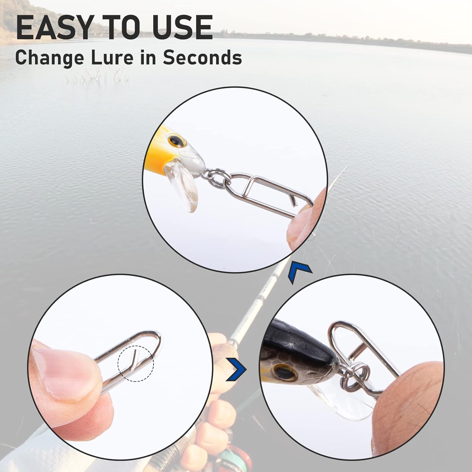 50 ชิ้น/แพ็คตกปลาความเร็วคลิปค - Fishing Lure Crankbait บทวิจารณ์และราคา