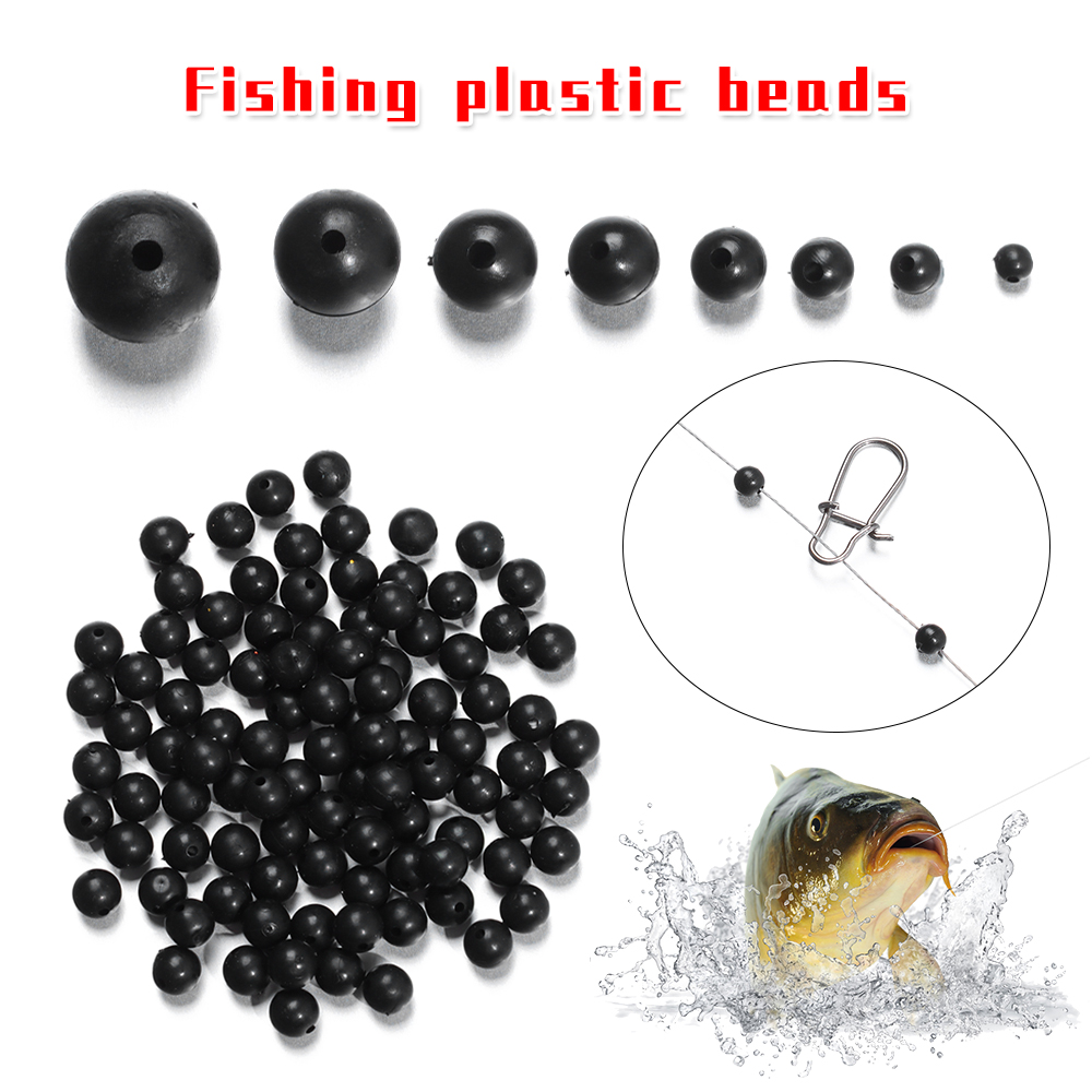 100 ชิ้น/ล็อตลูกปัดตกปลา Space - Fishing Lure Soft Plastic บทวิจารณ์และราคา