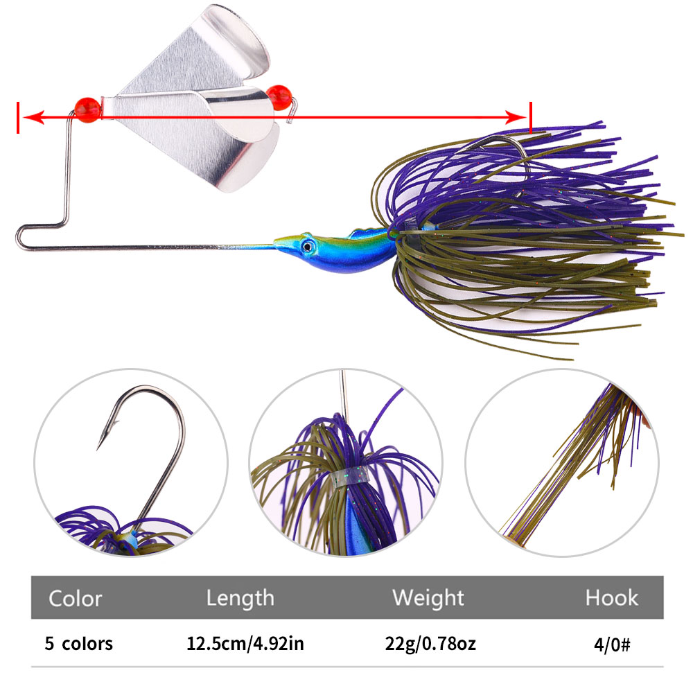 เหยื่อตกปลา Buzzbait 22 กรัม พ - Fishing Lure Buzzbait บทวิจารณ์และราคา