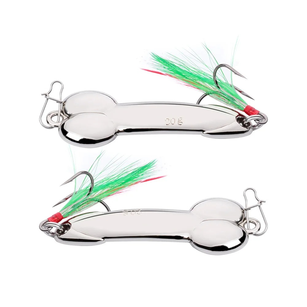 ช้อนโลหะรูปร่างอวัยวะเพศชายเหย - Fishing Lure Spoon บทวิจารณ์และราคา