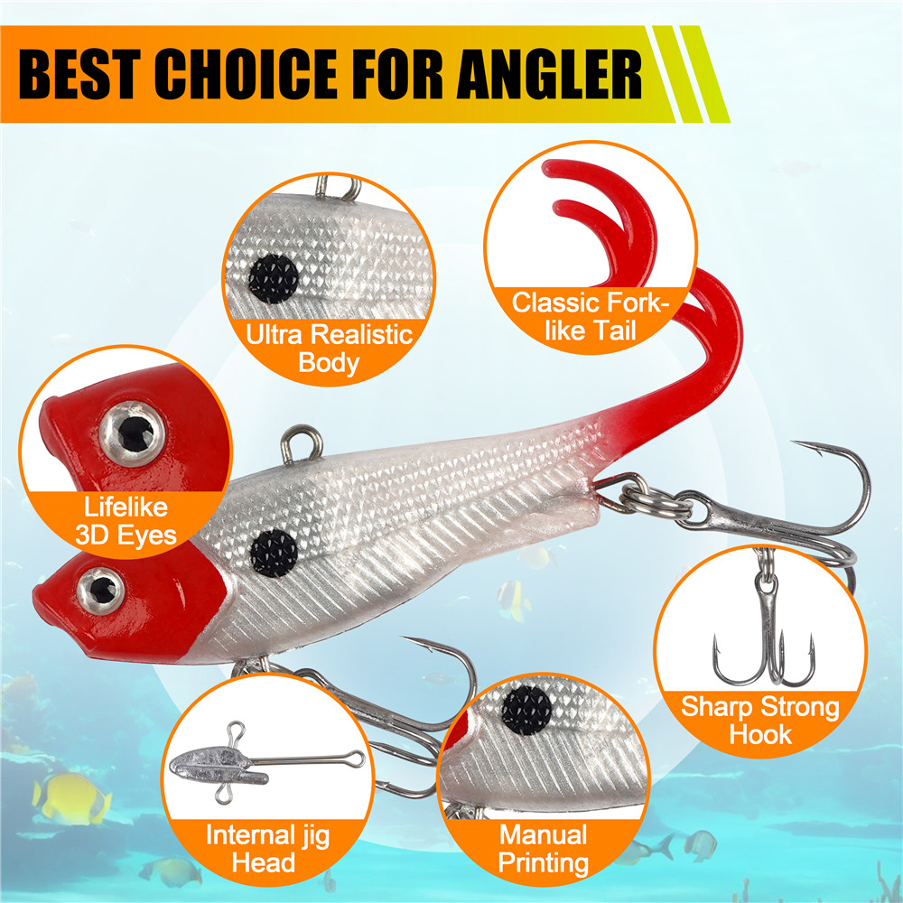 เหยื่อตกปลาแบบจิ๊กเฮดพร้อมใช้  - Fishing Lure Swimbait บทวิจารณ์และราคา