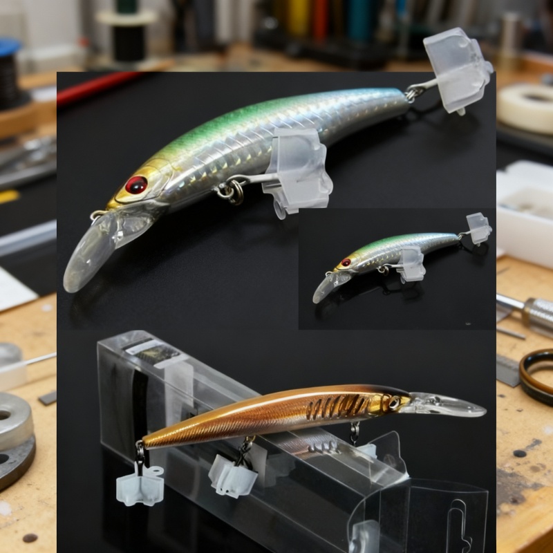 ตัวป้องกันตะขอเกี่ยวแบบเปิด 19 - Fishing Lure Soft Plastic บทวิจารณ์และราคา