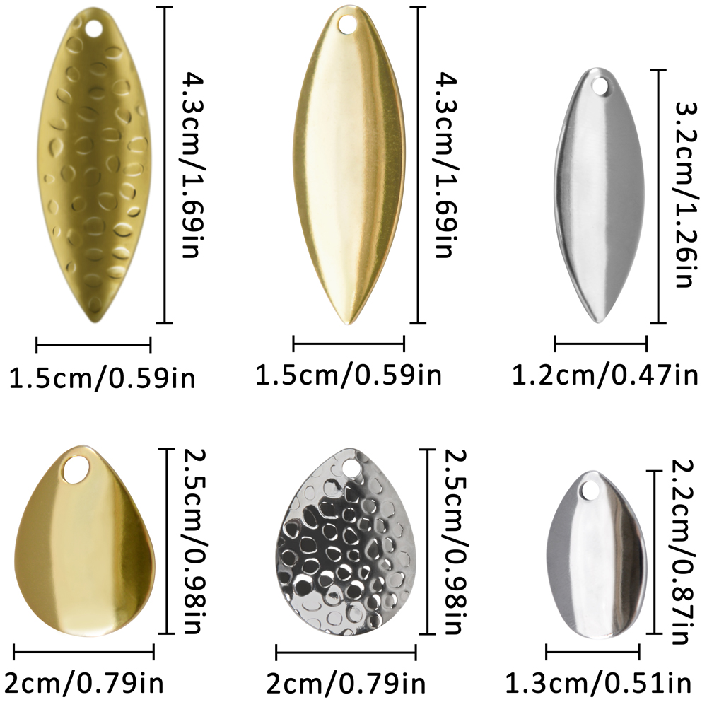 50Pcs เหยื่อล่อปลา Spinner ใบม - Fishing Lure Buzzbait บทวิจารณ์และราคา