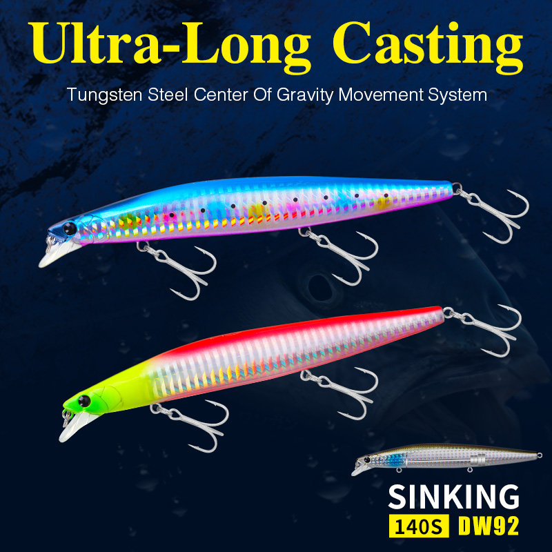 TSURINOYA Stinger 140S เหยื่อต - Fishing Lure Jerkbait บทวิจารณ์และราคา