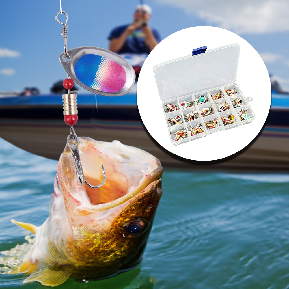 เหยื่อตกปลาแบบช้อนโลหะ 30 ชิ้น - Fishing Lure Spoon บทวิจารณ์และราคา