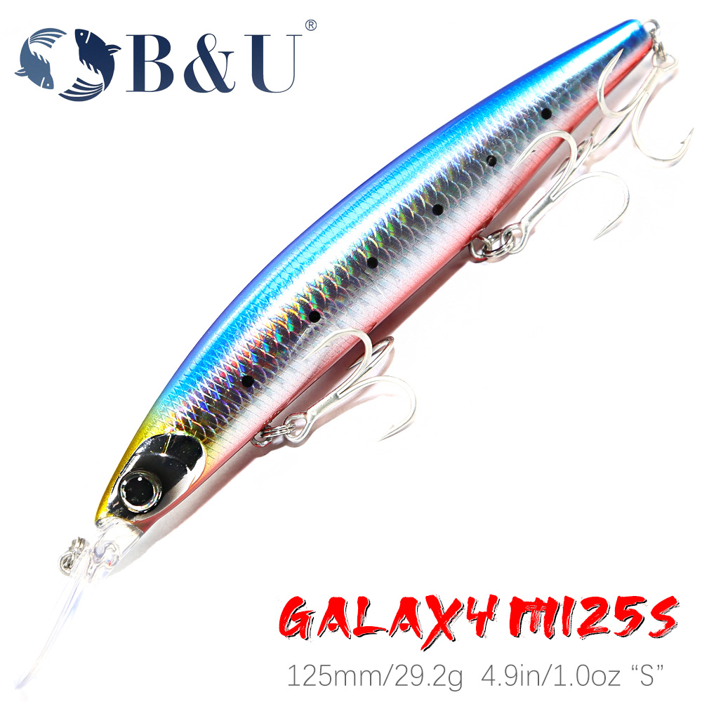 B & U 125mm Sinking Minnow เหย - Fishing Lure Crankbait บทวิจารณ์และราคา