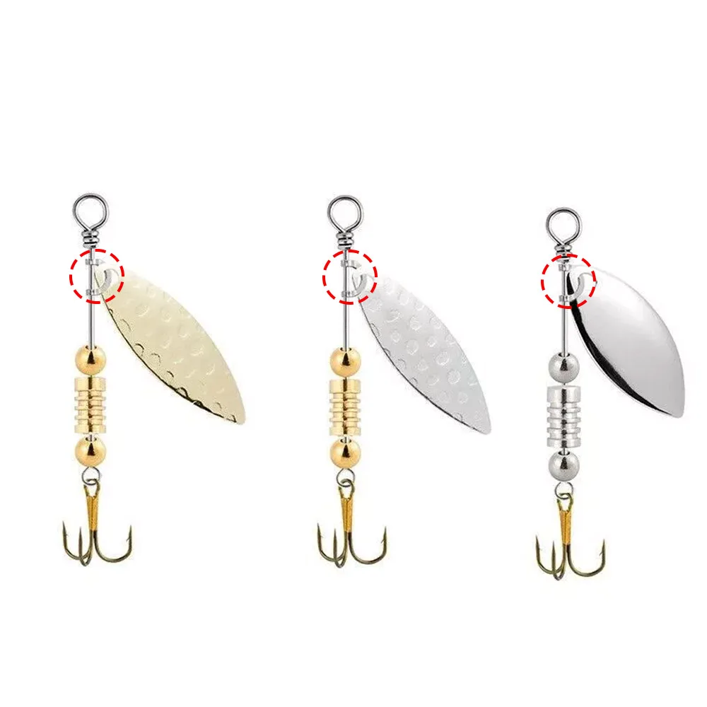 100 ชิ้นตกปลา U รูปคลิปคงที่ตก - Fishing Lure Spinnerbait บทวิจารณ์และราคา